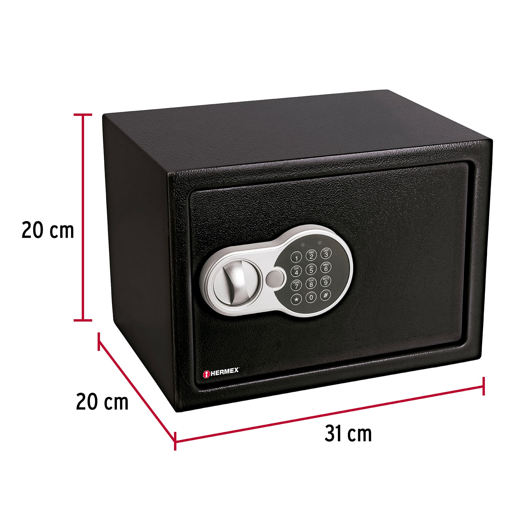 Foto 4 pulgar | Caja Fuerte De Seguridad Electrónica Digital Y Llave Hermex