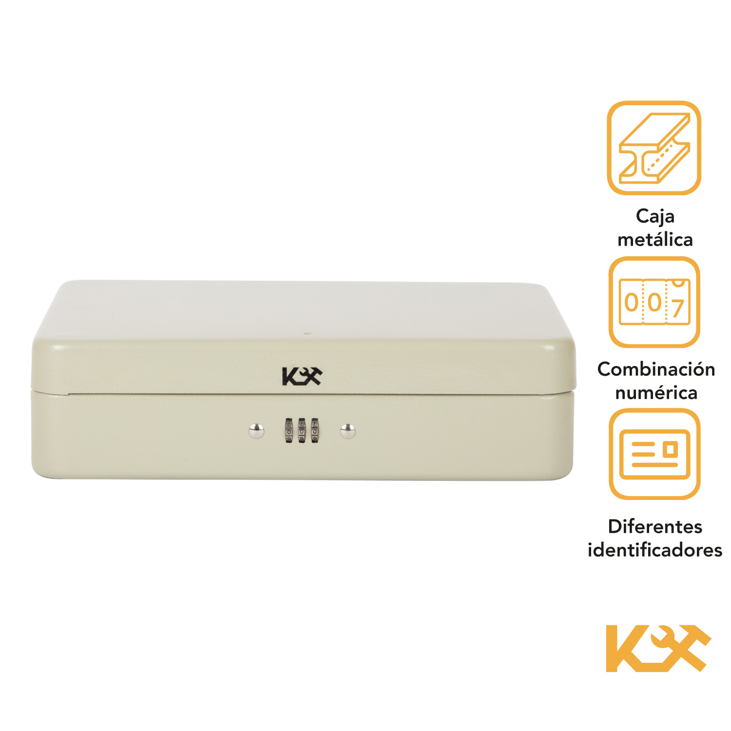 Foto 3 pulgar | Caja de Seguridad Metálica Kingsman 300597 con Combinación