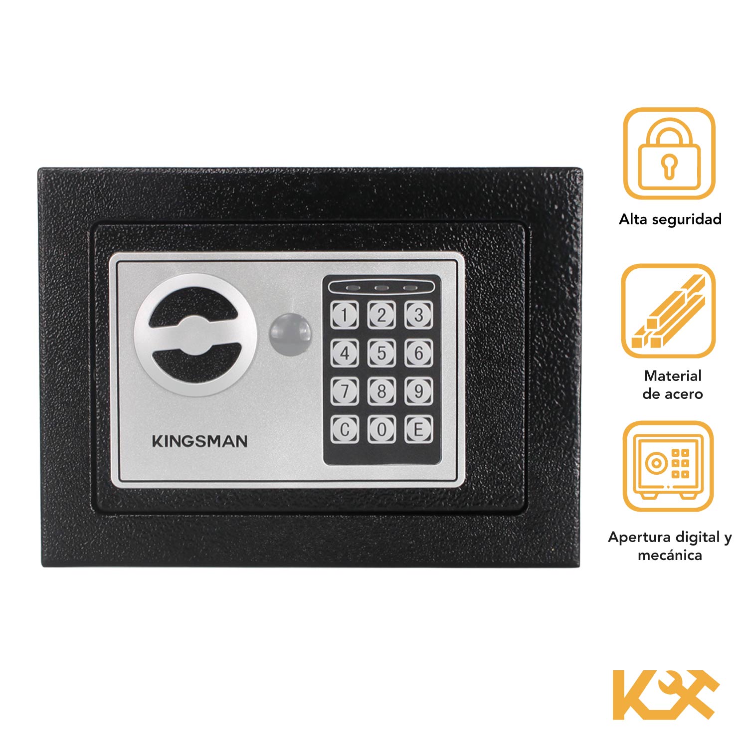 Foto 2 | Caja Fuerte de Seguridad Pequeña Kingsman KMCF23N Digital