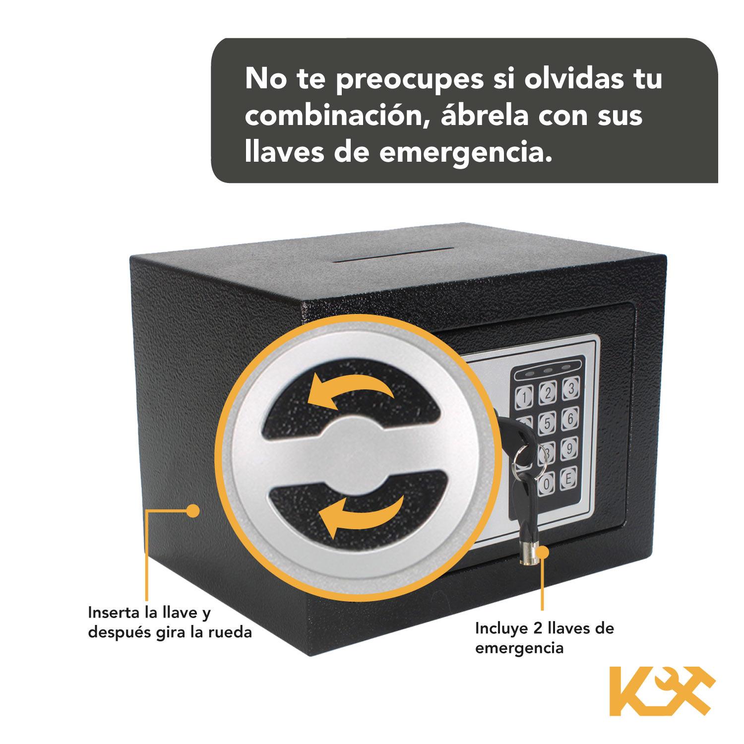 Foto 5 pulgar | Caja Fuerte de Seguridad Pequeña Kingsman KMCF23N Digital