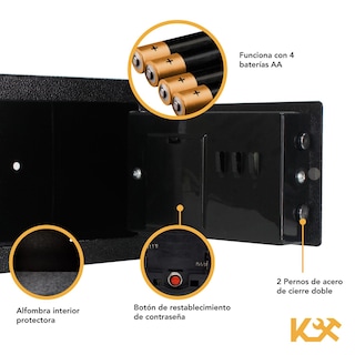 Foto 6 | Caja Fuerte de Seguridad Pequeña Kingsman KMCF23N Digital