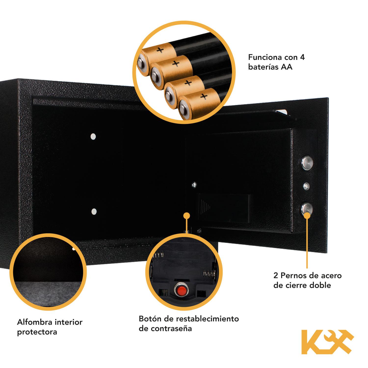 Foto 7 pulgar | Caja Fuerte de Seguridad Grande Kingsman KMCF35NR Digital