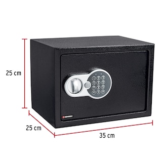Foto 3 | Caja Fuerte De Seguridad Electrónica Digital Y Llave Hermex 25x35x25 Cm