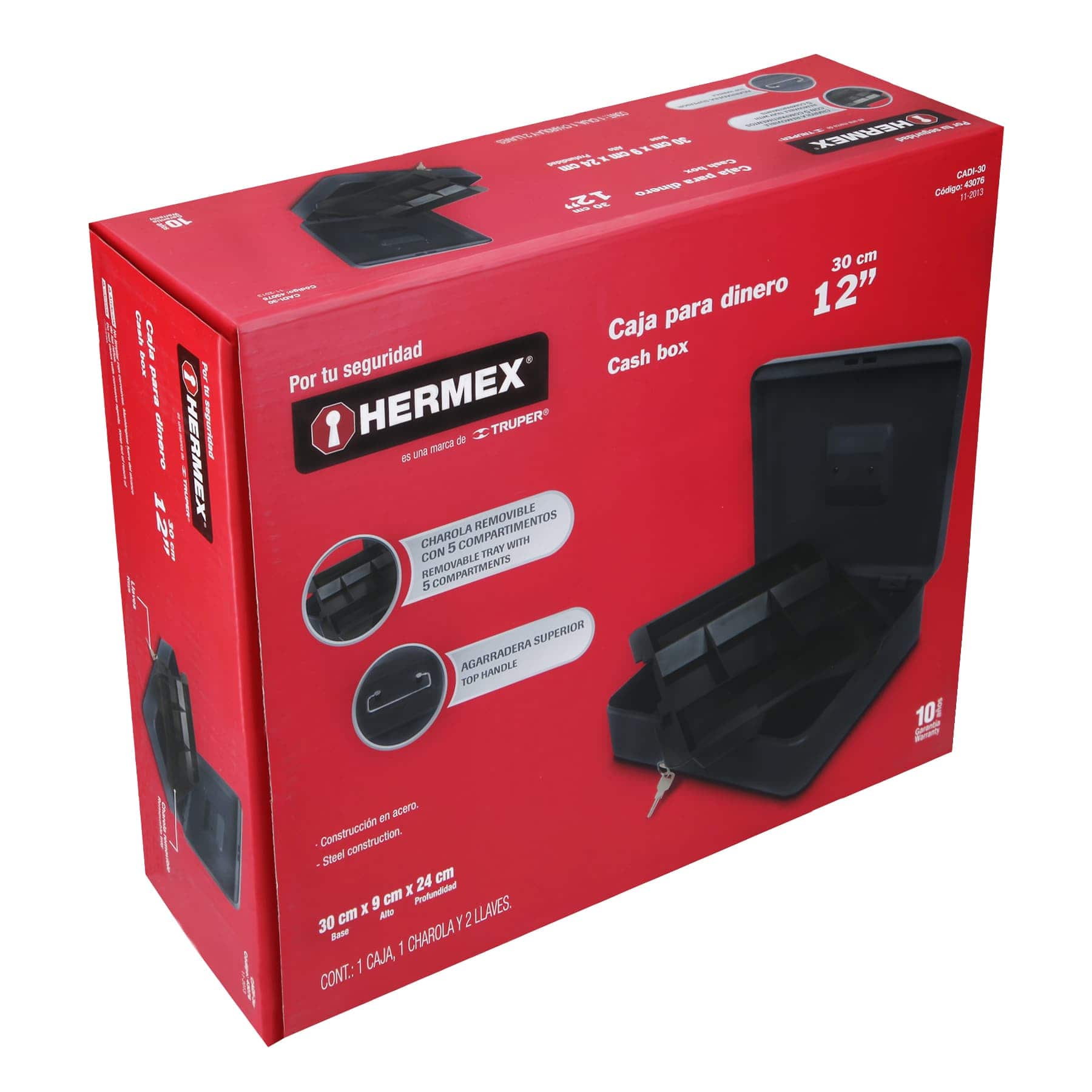 Foto 4 pulgar | Caja para Dinero Hermex CADI-30 color Azul