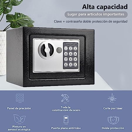 Foto 4 | Caja Fuerte Eléctrica con Código Digital y Llave Practiksa