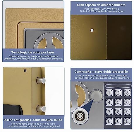 Foto 7 | Caja Fuerte Eléctrica con Código Digital y Llave Practiksa