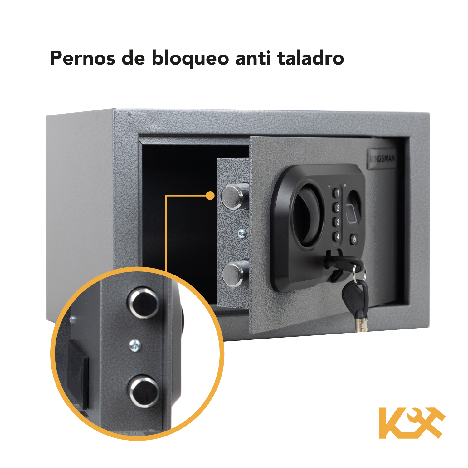 Foto 5 pulgar | Caja Fuerte Biometrica Mediana Digital Huella De Seguridad