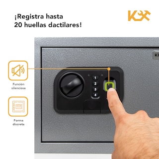 Foto 6 | Caja Fuerte Biometrica Mediana Digital Huella De Seguridad