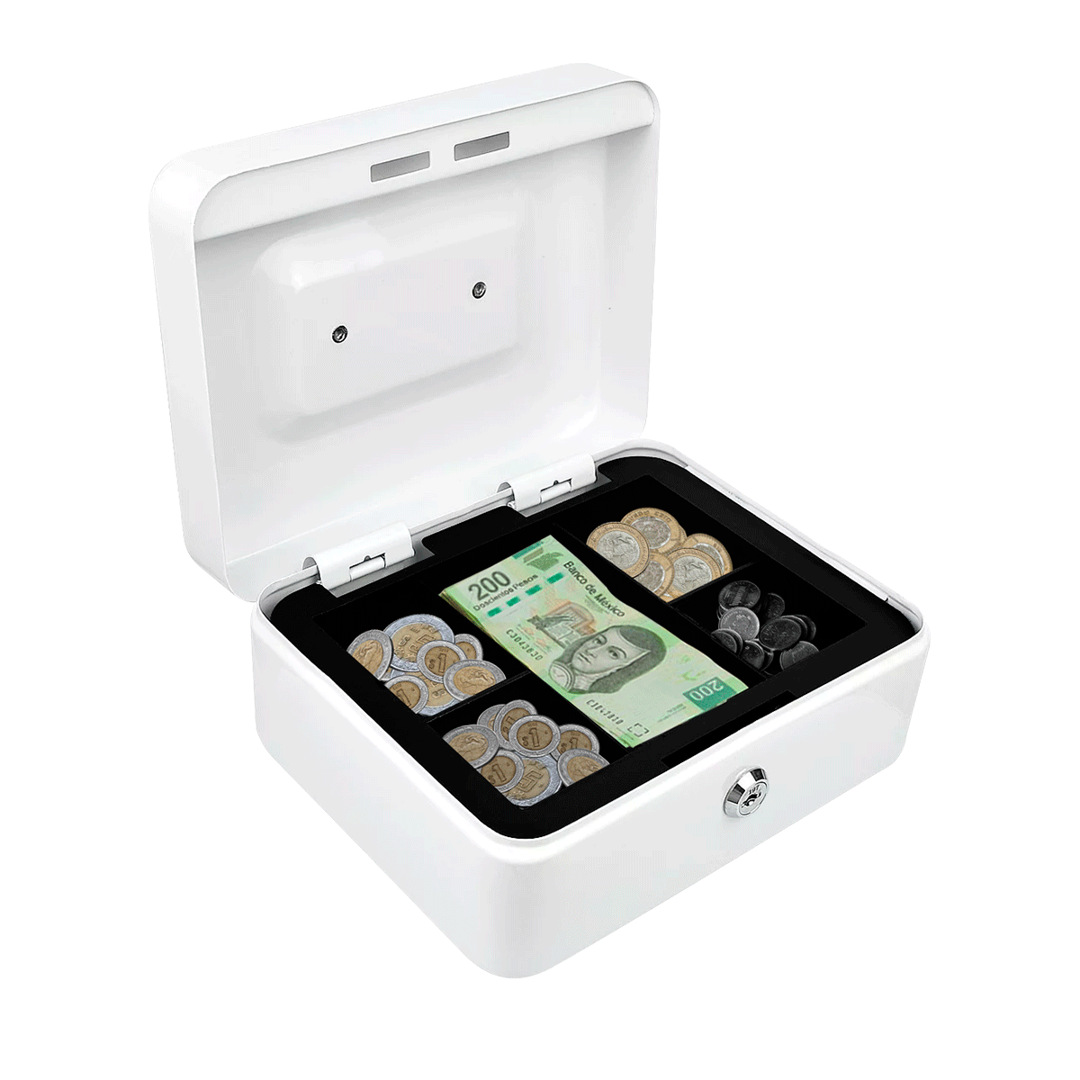 Foto 2 pulgar | Caja Fuerte Linium 20SCB-BLA Blanca para Dinero con Llave