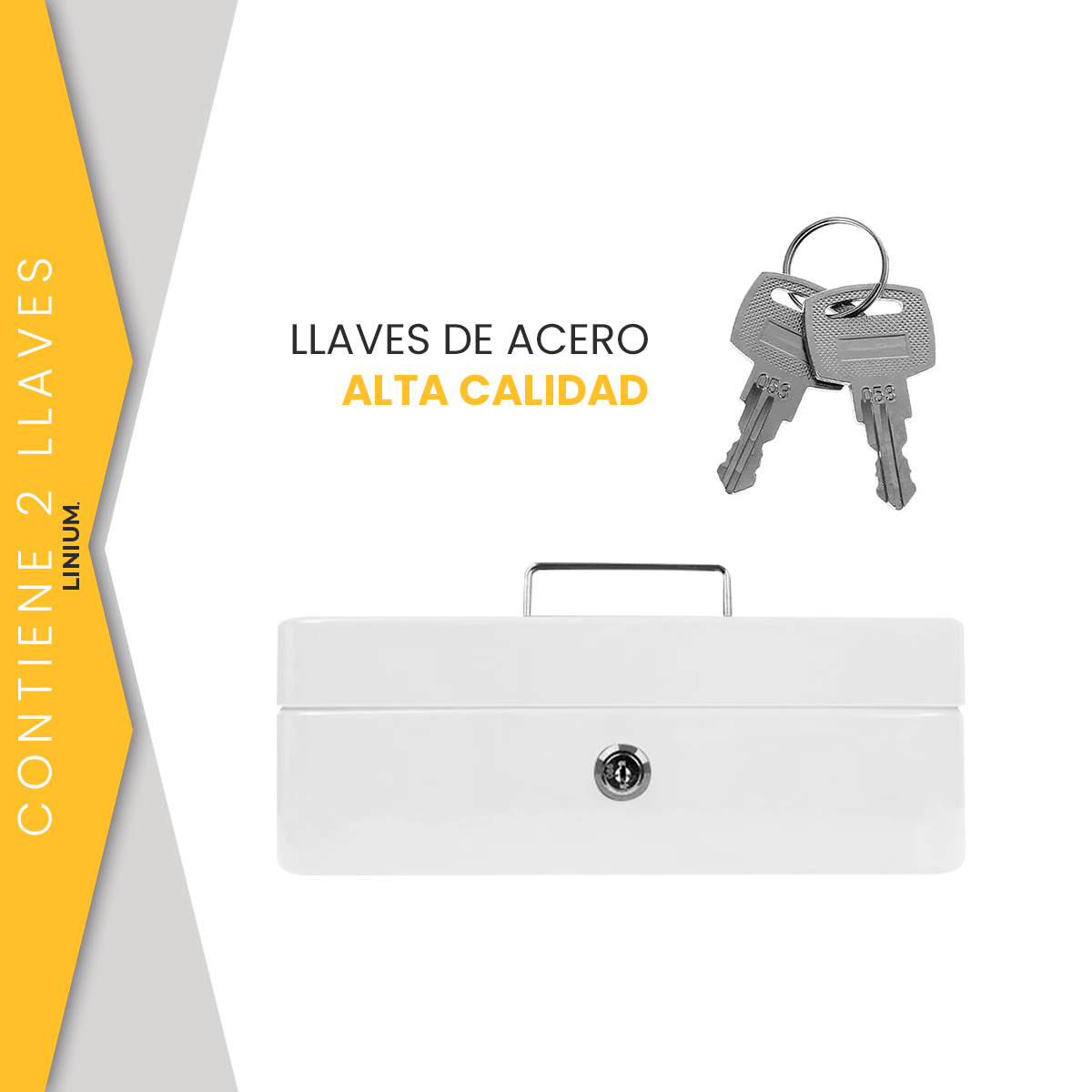 Foto 7 | Caja Fuerte Linium 20SCB-BLA Blanca para Dinero con Llave