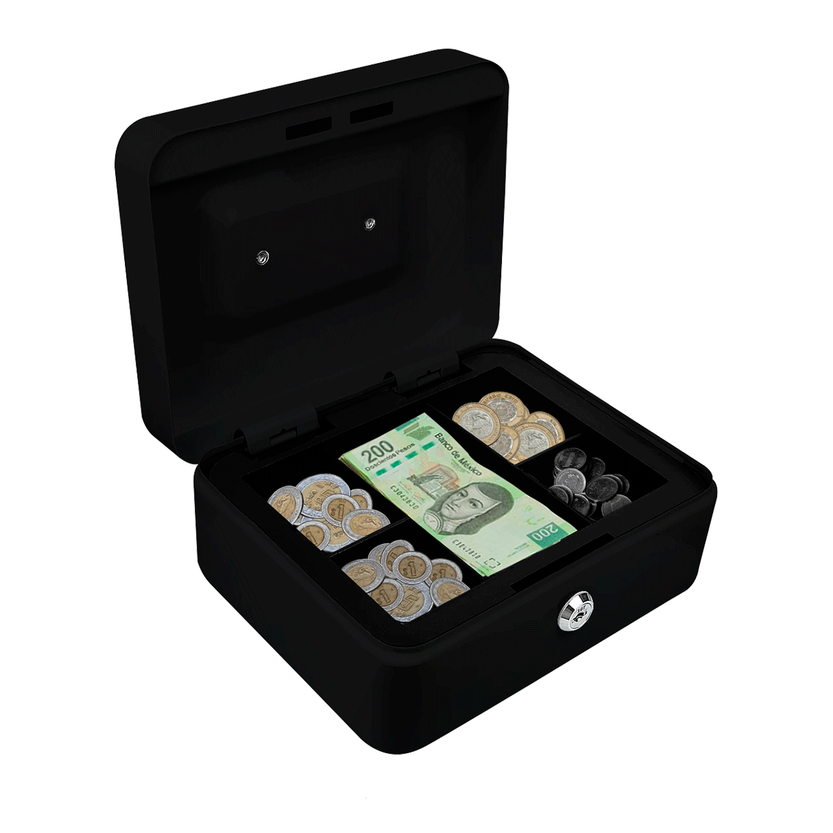 Foto 2 pulgar | Caja Fuerte Linium Negra para Dinero con Llave