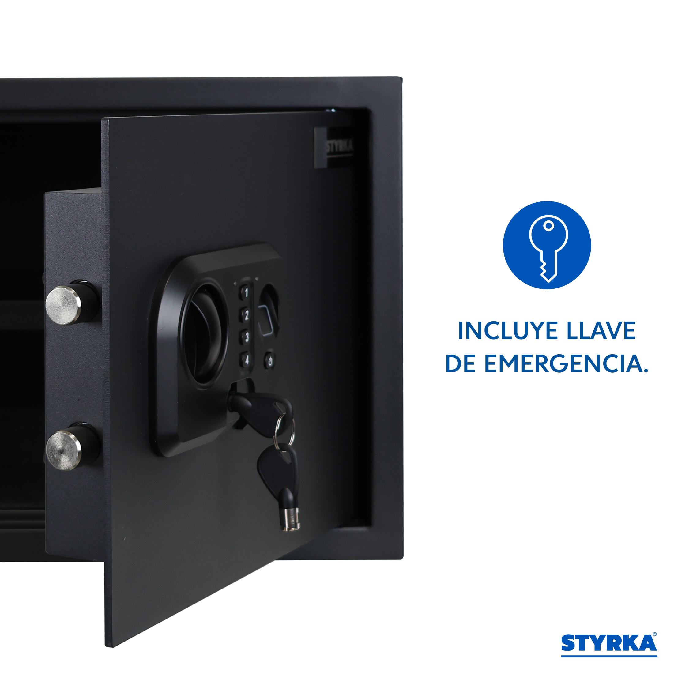 Foto 3 | Caja Fuerte Biométrica Grande Styrka color Negro