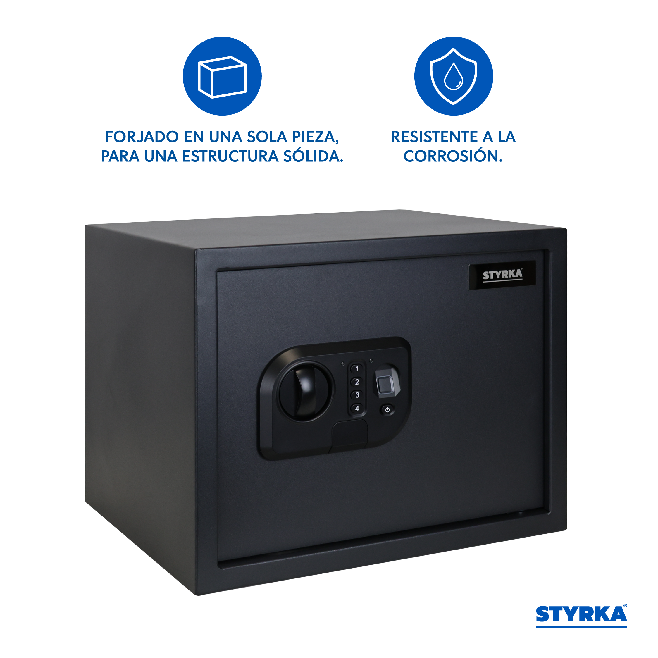Foto 5 pulgar | Caja Fuerte Biométrica Grande Styrka color Negro