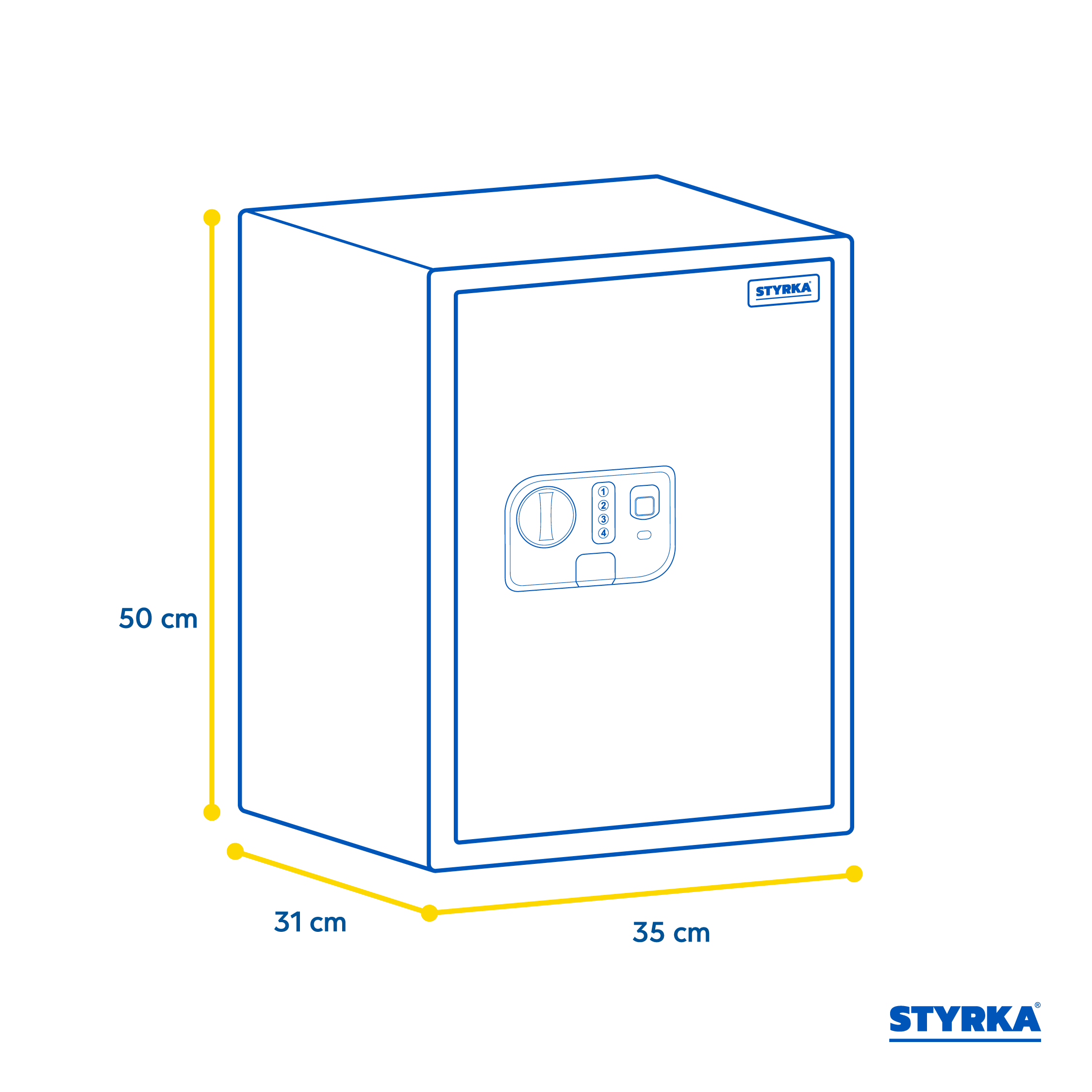 Foto 5 | Caja Fuerte Biométrica Styrka color Negro