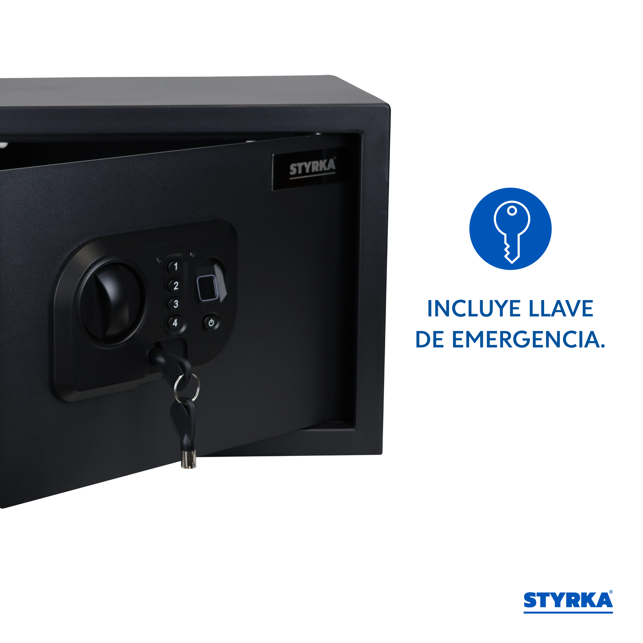 Foto 4 pulgar | Caja Fuerte Biométrica Mediana Styrka con Tecnología Avanzada