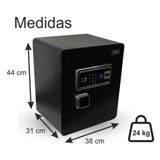 Foto 3 | Daxxon Caja Fuerte Digital Con Huella Dactilar, Contraseña Y Llave, Alta Seguridad, 24 Kilos