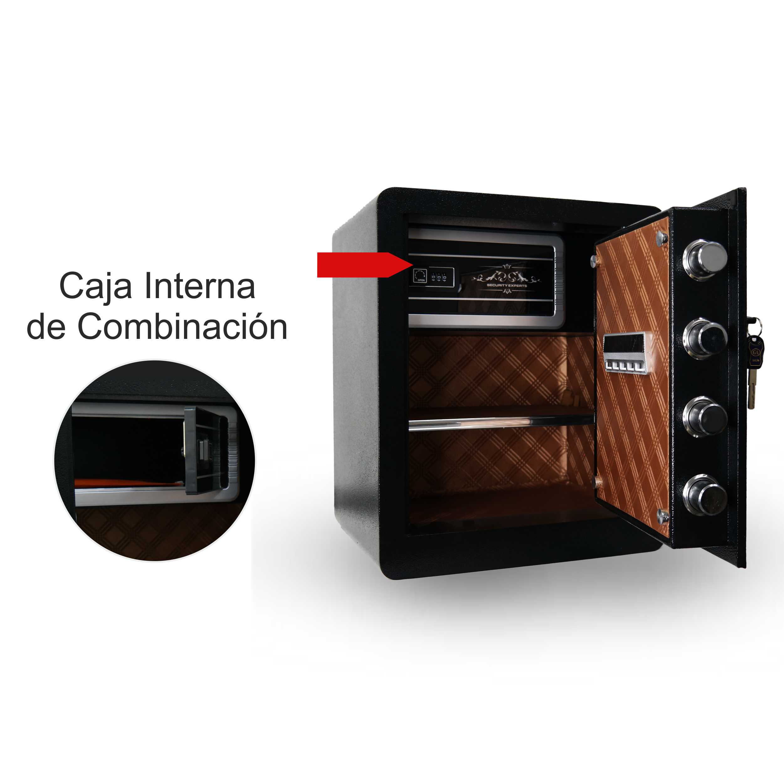 Foto 5 | Daxxon Caja Fuerte Digital Con Huella Dactilar, Contraseña Y Llave, Alta Seguridad, 24 Kilos
