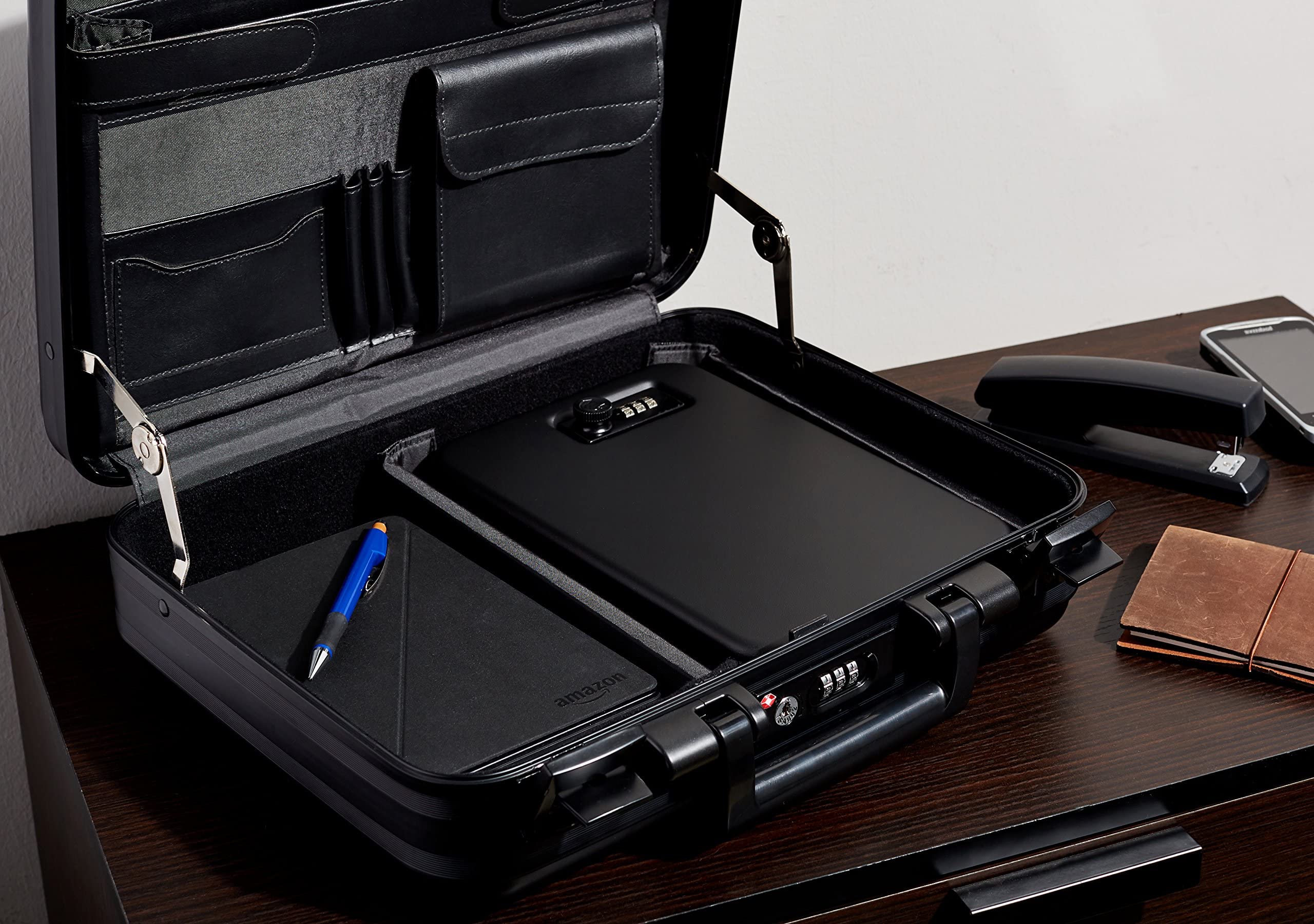 Foto 2 | Funda de Seguridad con Cerradura Amazon Basics Portable Xl Negra - Venta Internacional