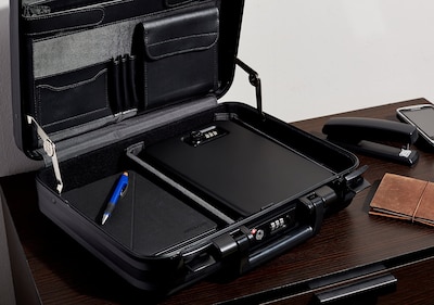 Foto 2 | Funda de Seguridad con Cerradura Amazon Basics Portable Xl Negra - Venta Internacional