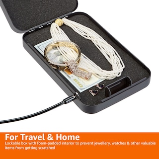 Foto 4 | Funda de Seguridad con Cerradura Amazon Basics Portable Xl Negra - Venta Internacional