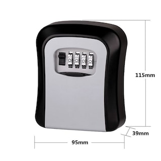 Foto 2 | Caja de Almacenamiento de Llaves Montada en la Pared con Combinación de 4 Dígitos - Venta Internacional