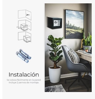 Foto 3 | Caja Fuerte Digital De Alta Seguridad Con Código Y Llave