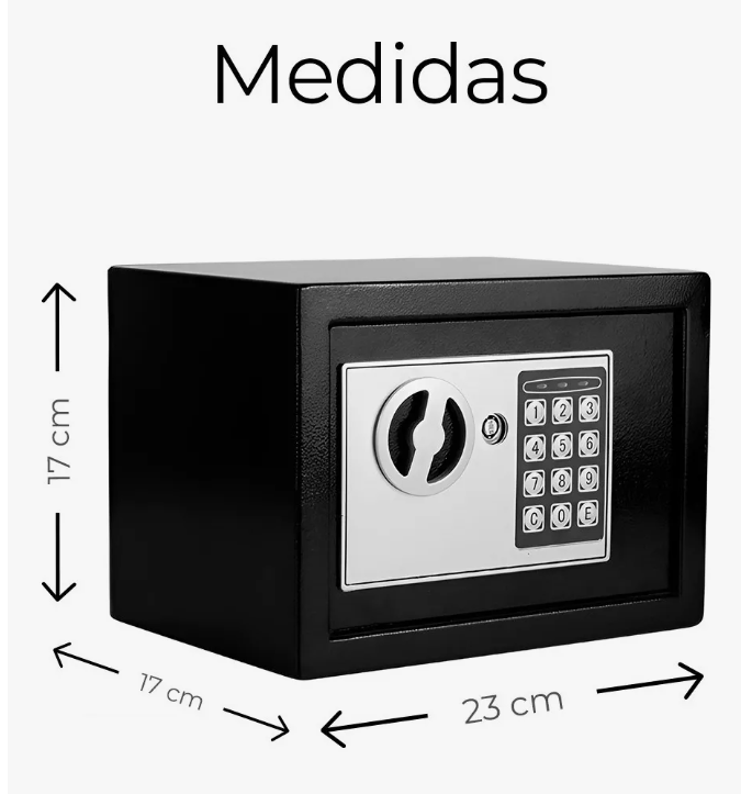 Foto 5 pulgar | Caja Fuerte Digital De Alta Seguridad Con Código Y Llave