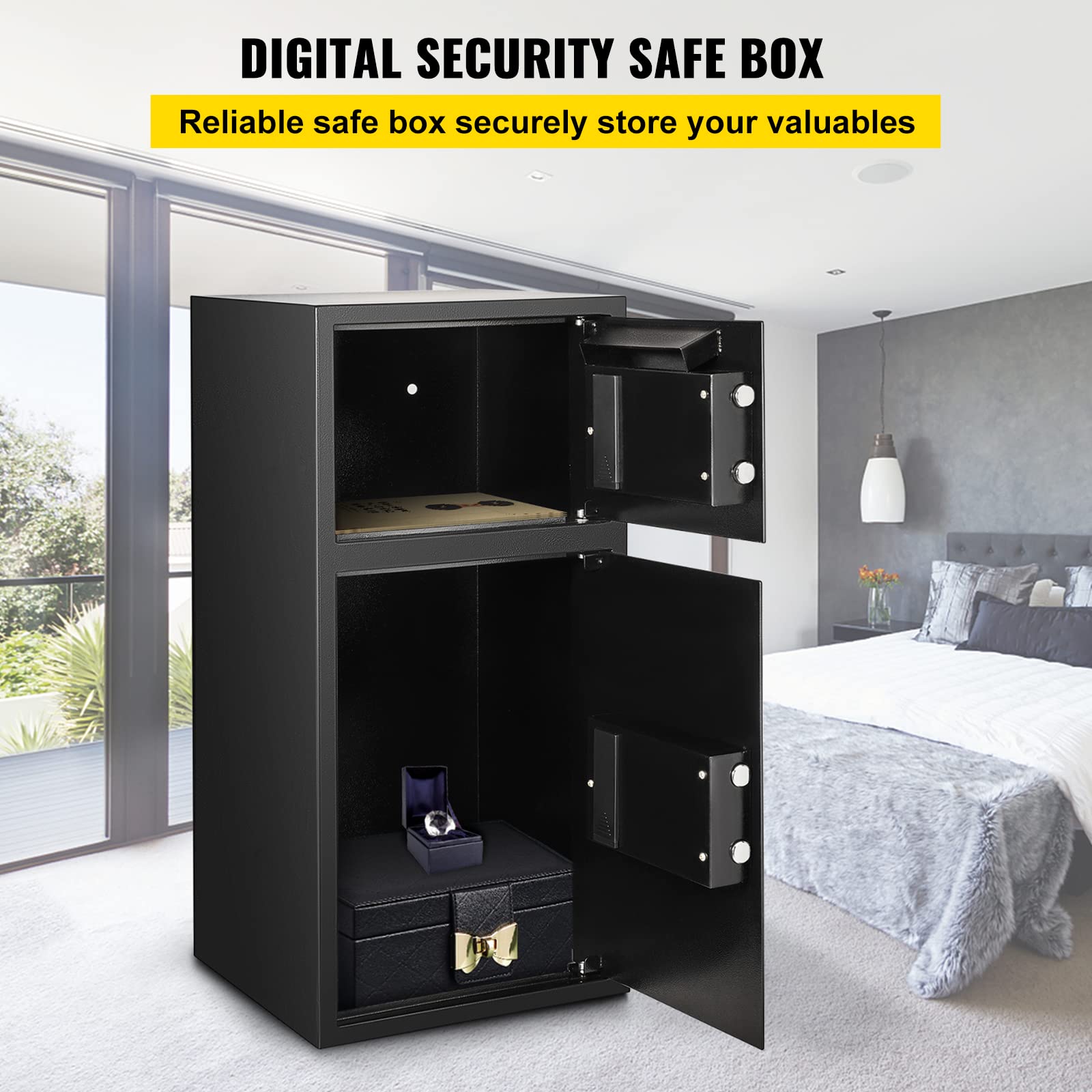 Foto 4 pulgar | Caja Fuerte De Seguridad Vevor Grande De Acero De 76.7 Litros Con Cierre Digital - Venta Internacional.