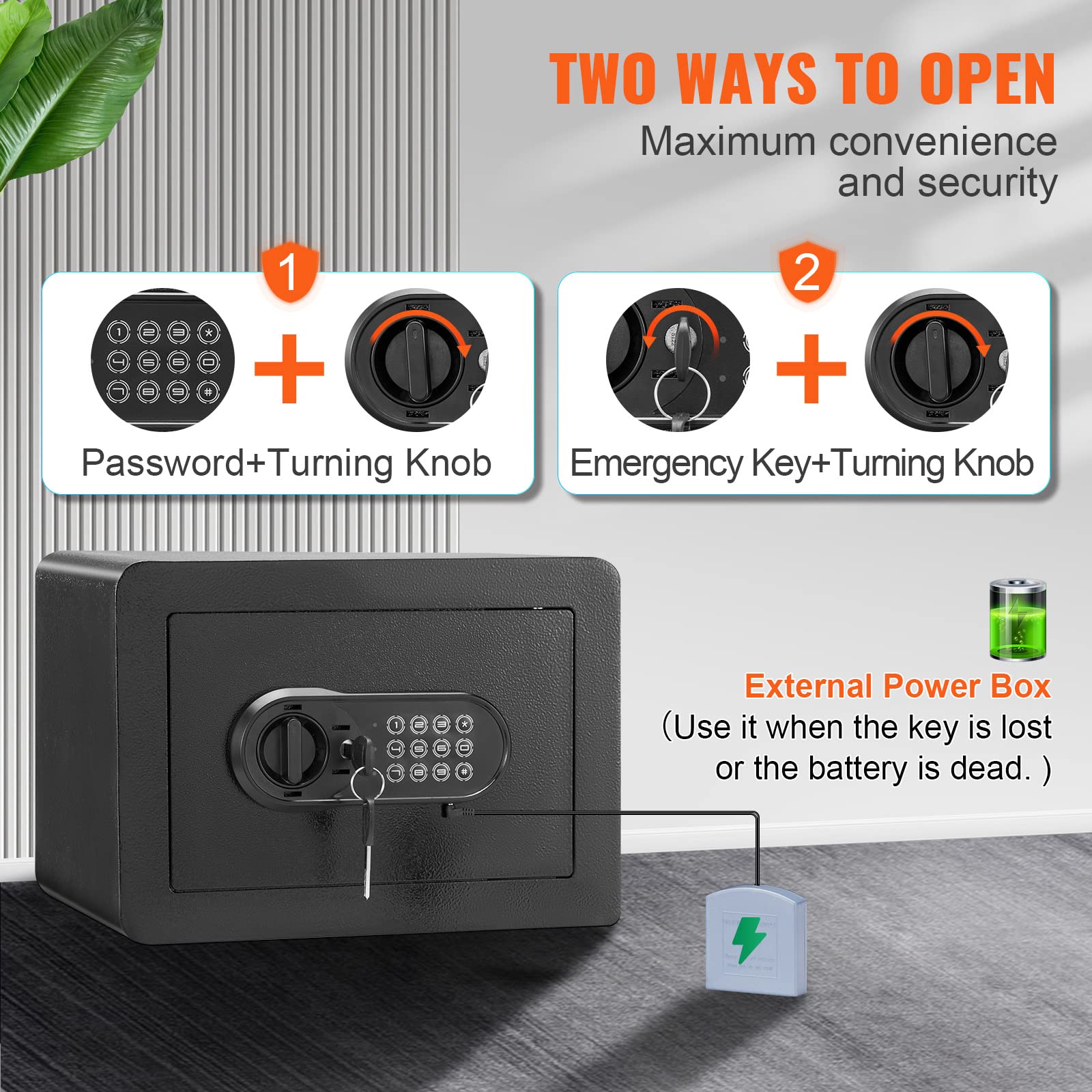 Foto 4 pulgar | Caja Fuerte Vevor Con Teclado Digital Steel Security De 0.5 Pies Cúbicos - Venta Internacional.