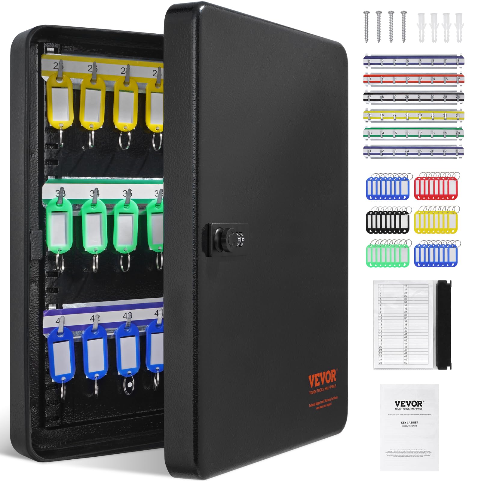 Foto 2 pulgar | Caja Fuerte Vevor Con Cerradura De Combinación Digital De Acero Negro - Venta Internacional.