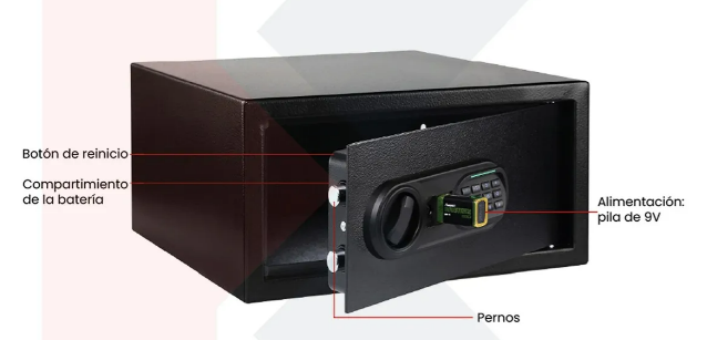 Foto 4 pulgar | Xtellar Caja Fuerte Para Laptop Con Sistema De Bloqueo Electrónico Y Luz Led En Elegante Negro