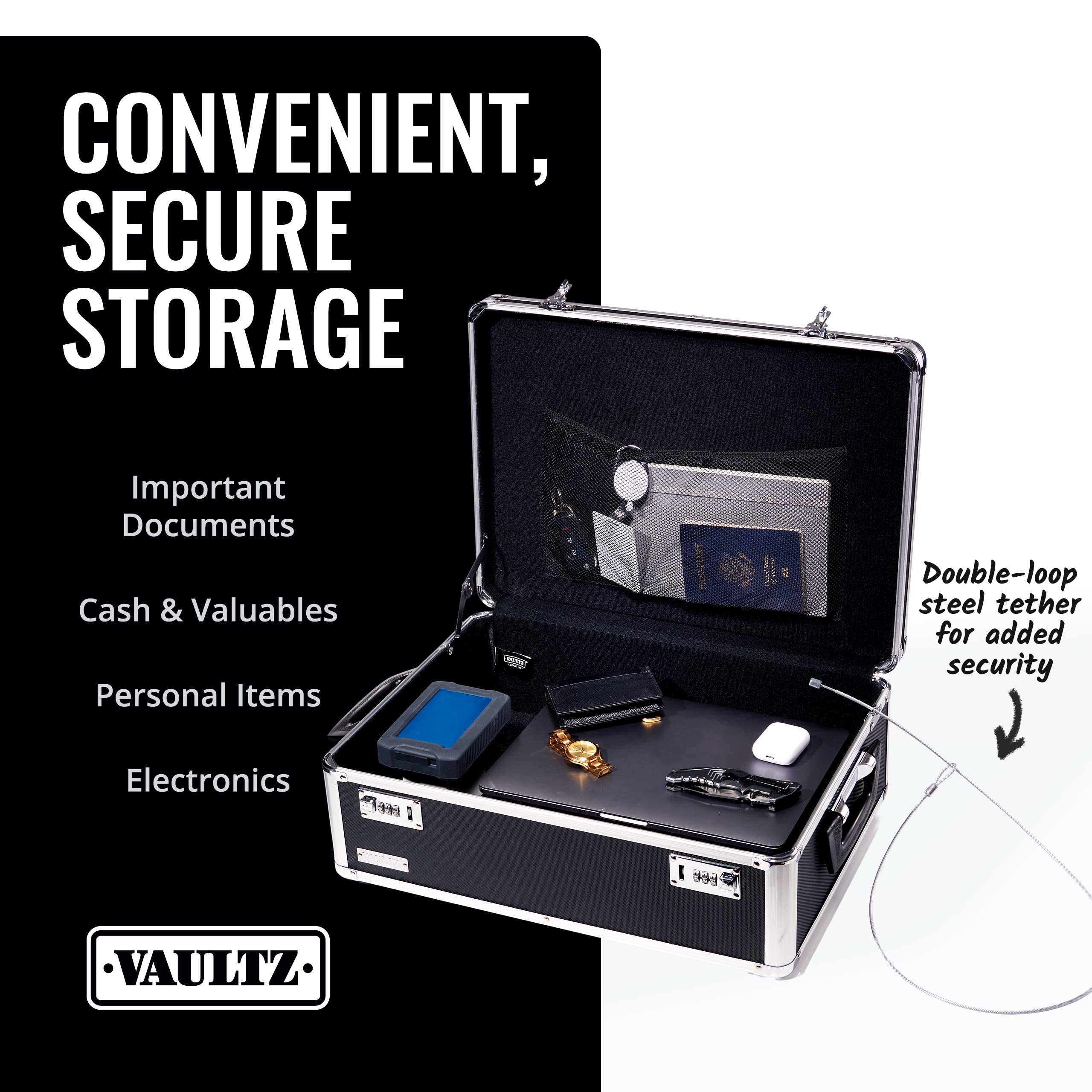 Foto 3 pulgar | Caja Fuerte De Almacenamiento Vaultz Secure Dorm Con Cerradura De Combinación - Venta Internacional.