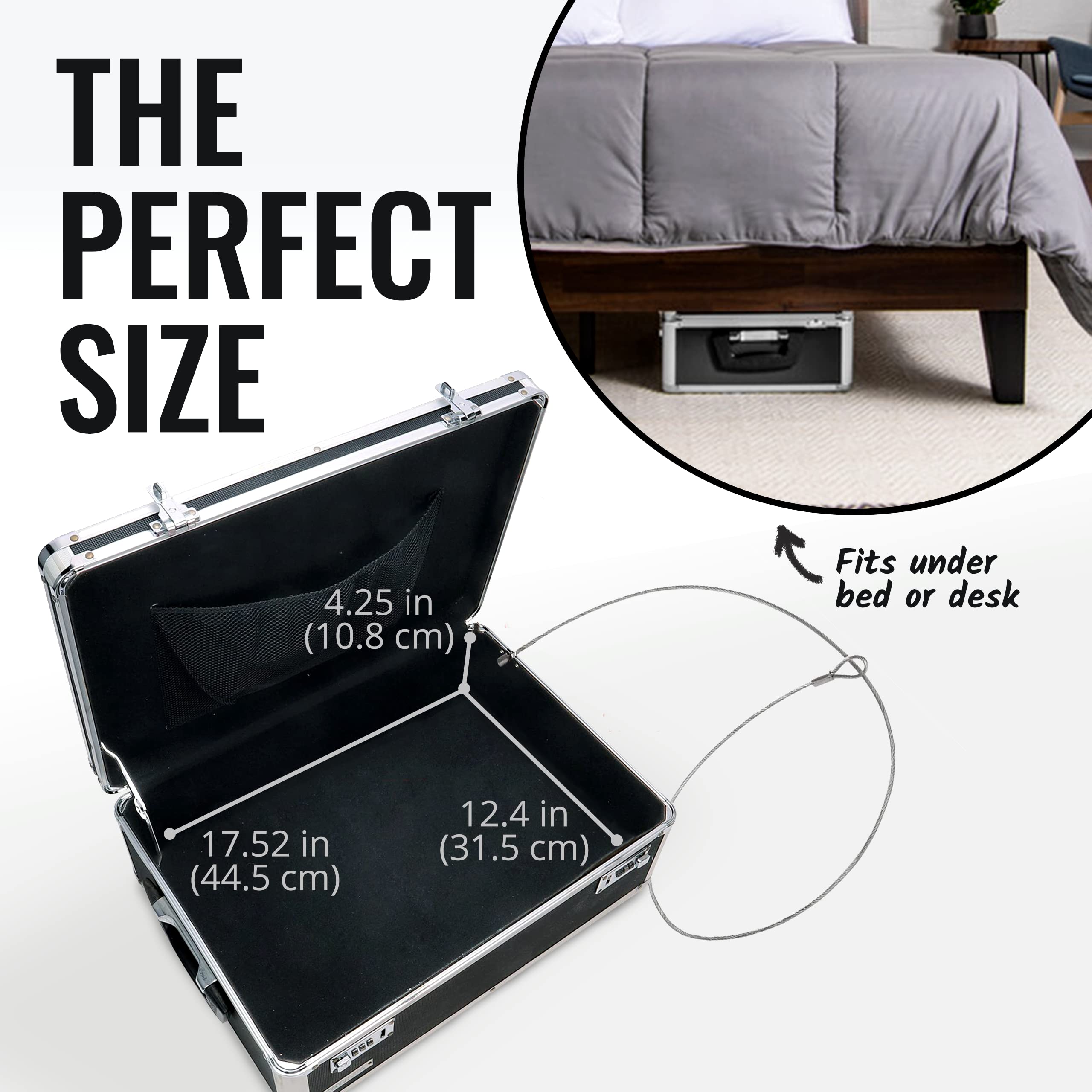 Foto 4 pulgar | Caja Fuerte De Almacenamiento Vaultz Secure Dorm Con Cerradura De Combinación - Venta Internacional.