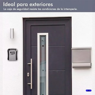 Foto 5 | Caja Fuerte Caja De Almacenamiento Llave Montada En La Pared Lab.g Negro