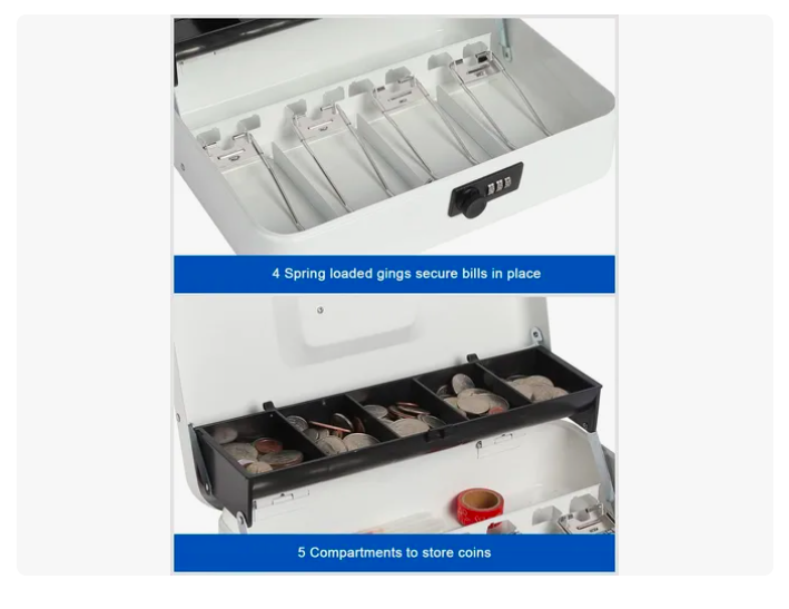 Foto 3 pulgar | Caja Para Dinero  Xtellar Con Llave Caja Fuerte Piso Caja Para Dinero