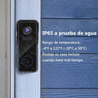 Foto 2 | Timbre Inalámbrico Inteligente Impermeable Con Cámara 2k Hd