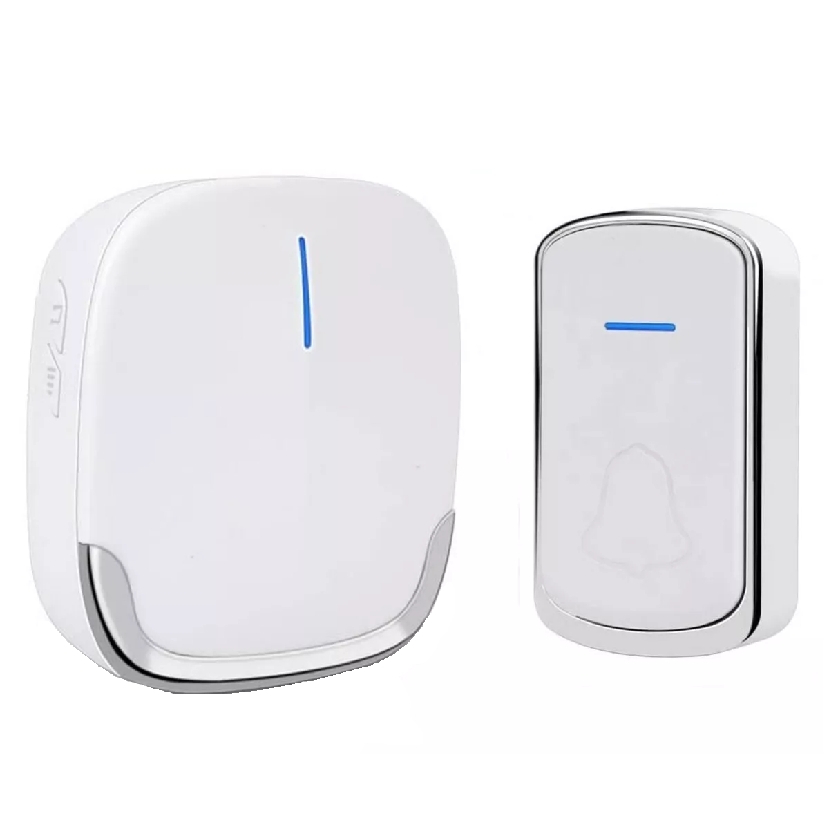 Foto 1 | Timbre Inalámbrico Eo Safe Imports Esi-5319 color Blanco Impermeable con 1 Transmisor y 1 Receptor