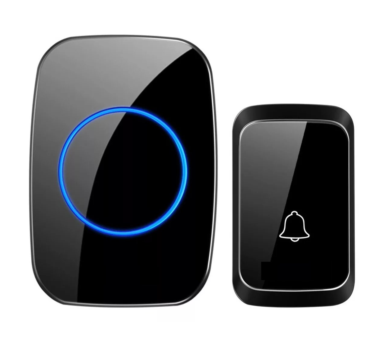 Foto 1 | Timbre Inalámbrico BELUG color Negro para Puerta con 1 Receptores Impermeables