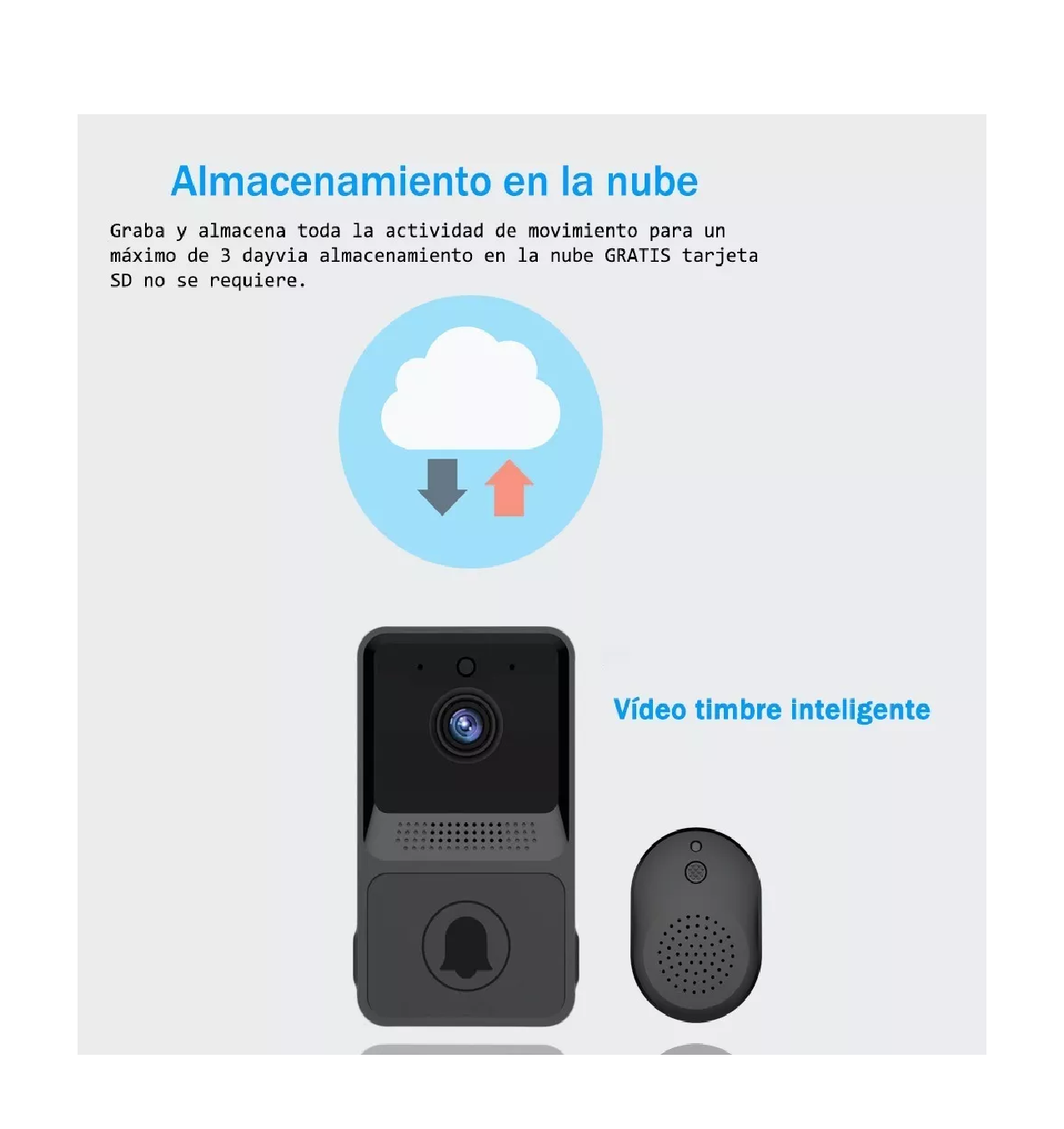 Foto 5 pulgar | Timbre Con Video Inteligente Wifi Inalámbrica Audio Cámara