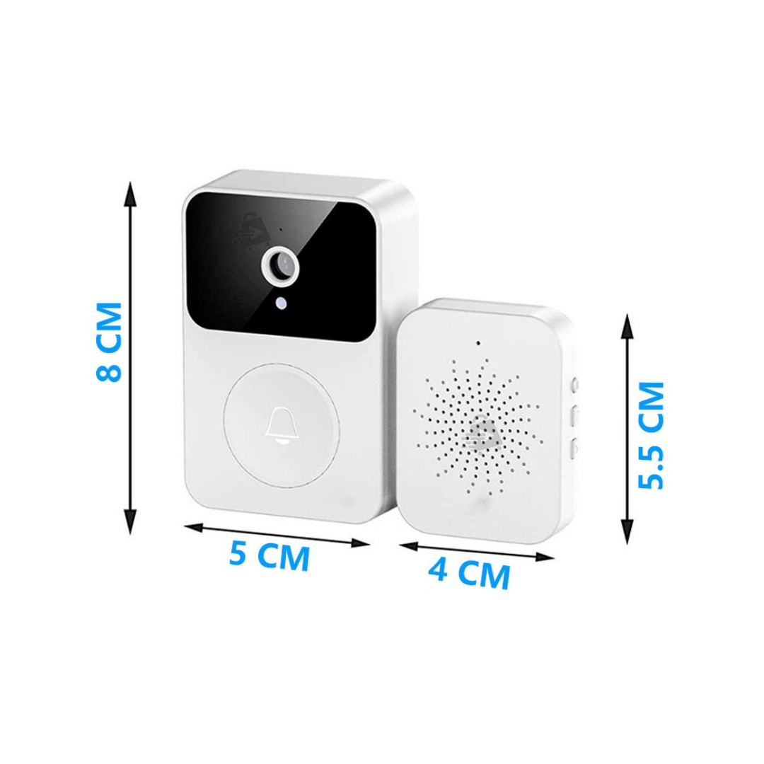 Foto 5 pulgar | Timbre JustClick MX Blanco con Cámara Wifi Inalámbrico
