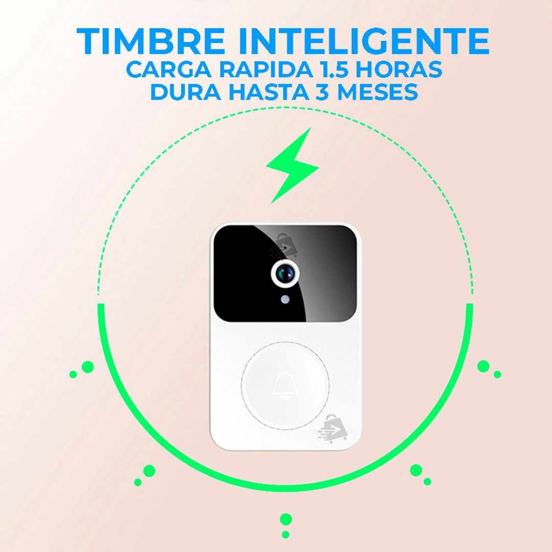 Foto 7 pulgar | Timbre JustClick MX Blanco con Cámara Wifi Inalámbrico