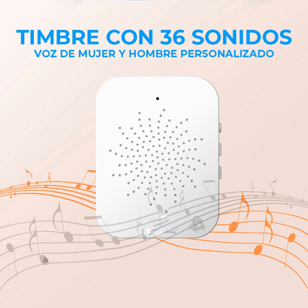 Foto 9 pulgar | Timbre JustClick MX Blanco con Cámara Wifi Inalámbrico