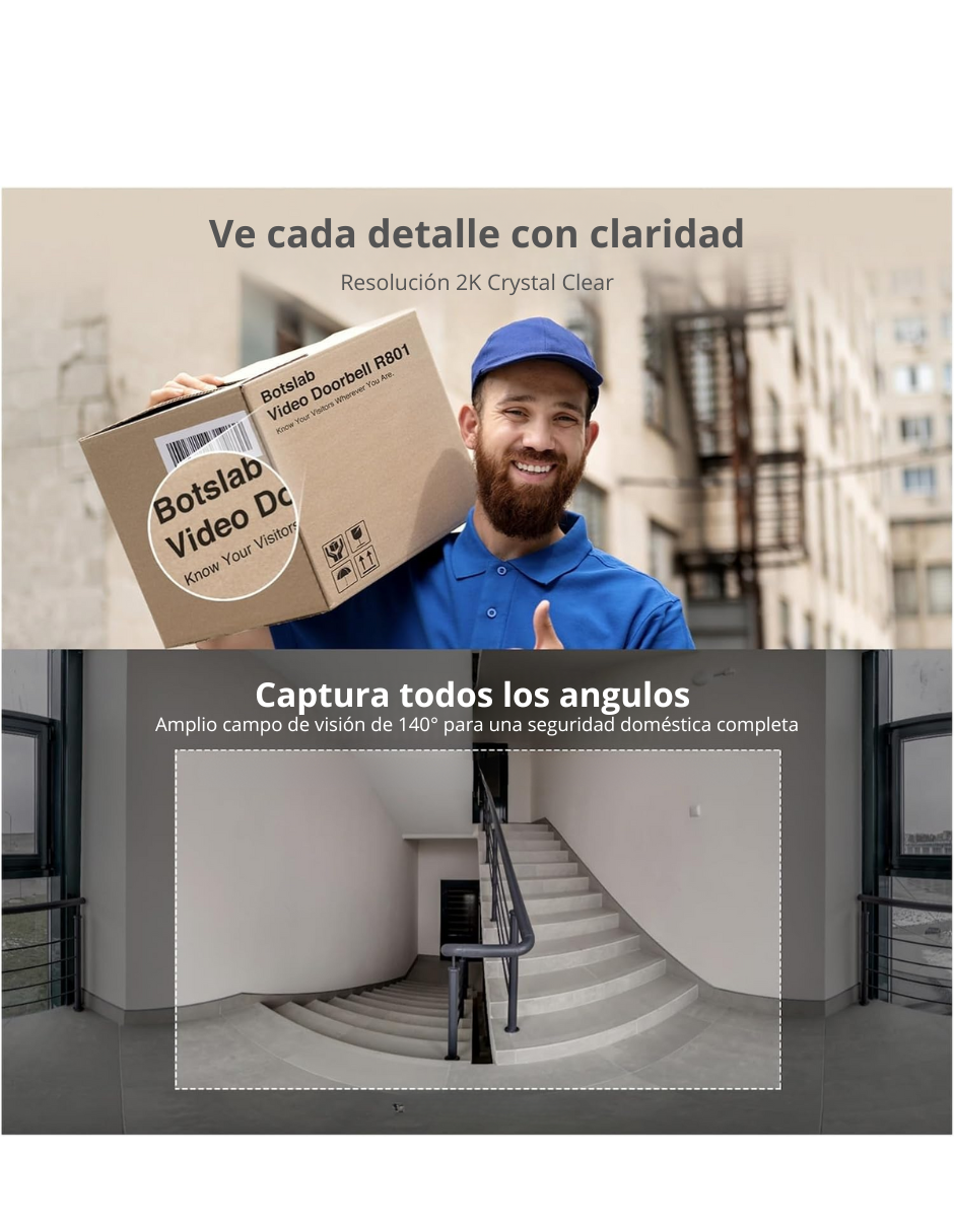 Foto 4 pulgar | ''timbre Inteligente R801 Con Reconocimiento Facial Y Grabación En Hd   ''