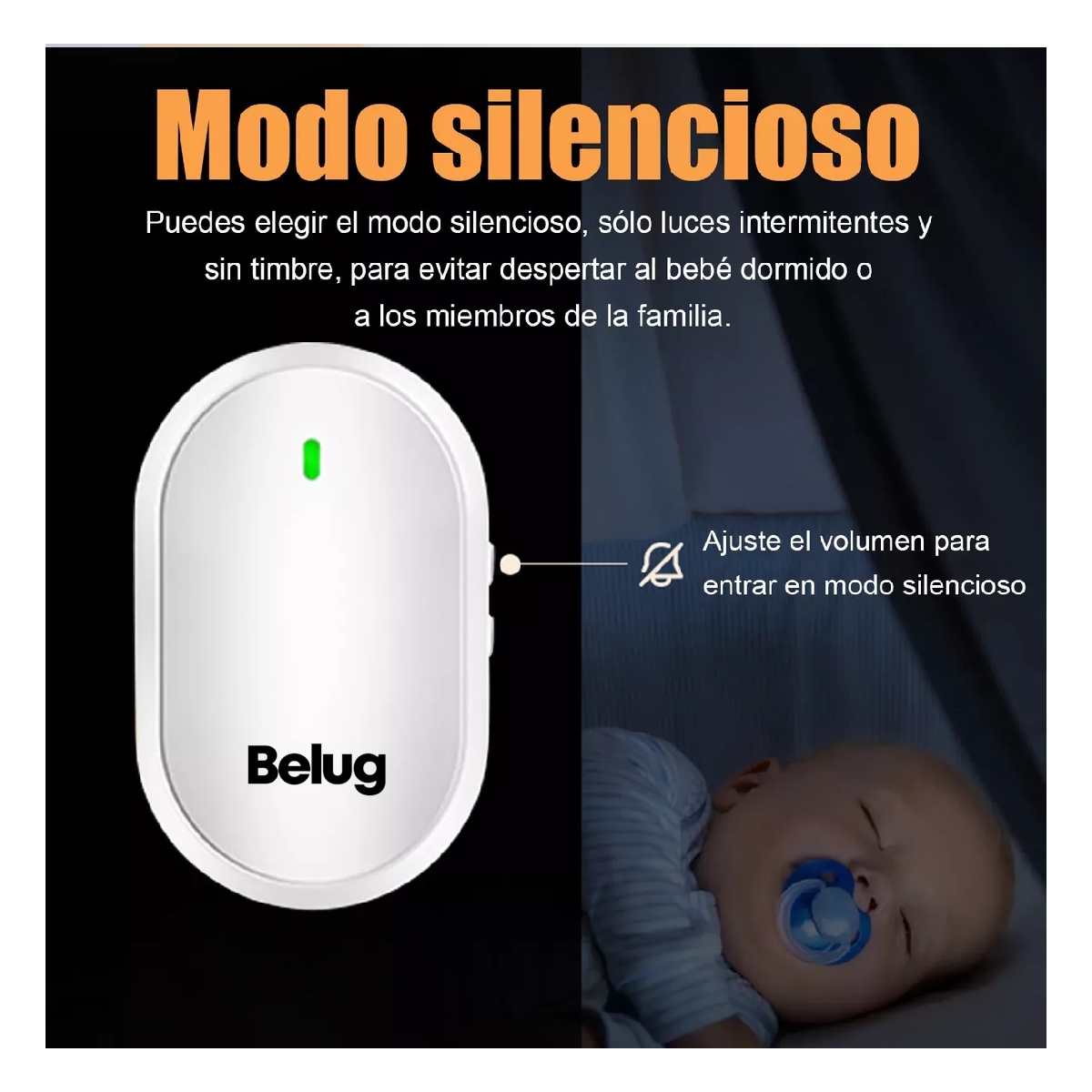 Foto 4 | Timbre Inalámbrico Exterior Belug Blanco con 1 Transmisor y 1 Receptor