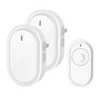Foto 1 | Timbre Inalámbrico Impermeable Belug Blanco con 1 Transmisor y 2 Receptores