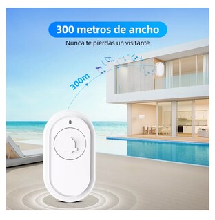 Foto 3 | Timbre Inalámbrico Impermeable Belug Blanco con 1 Transmisor y 2 Receptores