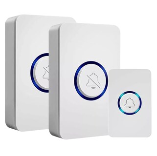Foto 1 | Timbre Inalámbrico Impermeable Con 1 Transmiso 2 Receptor Blancos