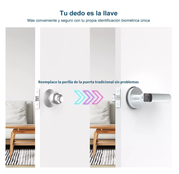 Foto 4 | Geek Smart Cerradura Digital Color Plata T