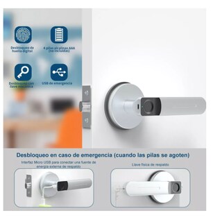 Foto 6 | Geek Smart Cerradura Digital Color Plata T