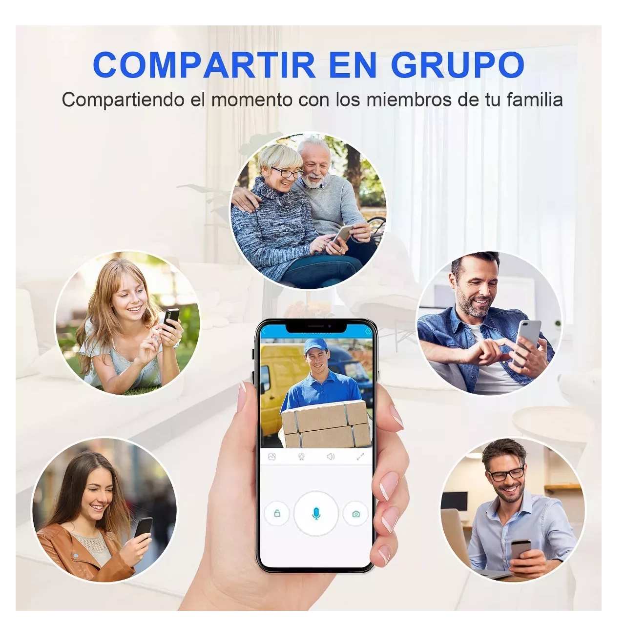 Foto 4 | Timbre Inteligente Inalámbrico Con Cámara 1 Transmiso 1 Rec Blanco